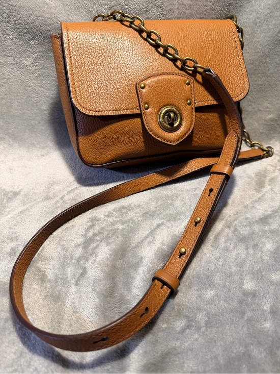 Ralph Lauren Handbags - Ralph Lauren LRL Millbrook Pebbled Leather Crossbody with Chain Strap